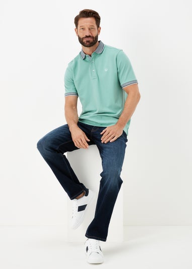 Lincoln Green Tipped Polo Shirt