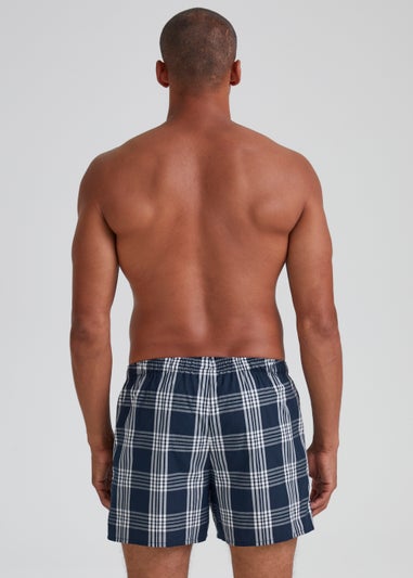 5 Pack Blue Woven Cotton Boxers