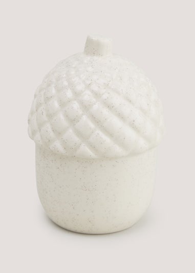 Cream Acorn Ornament  (11cm x 16cm)