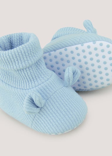 Blue Bunny Soft Sole Baby Sock Booties (Newborn-18mths)