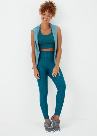 Souluxe Dark Teal Sports Crop Top