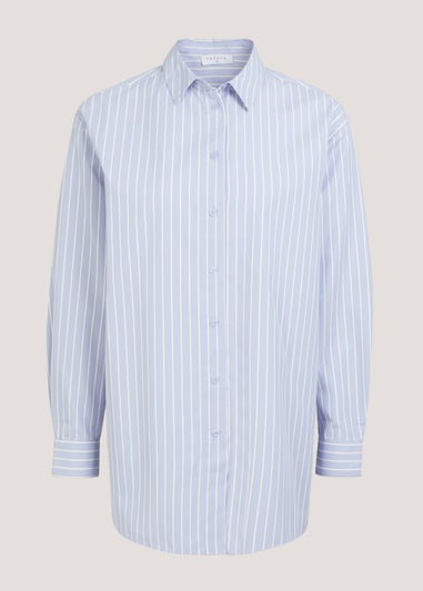 Blue Stripe Poplin Shirt