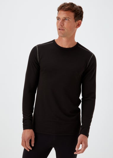 Black Lightweight Long Sleeve Top