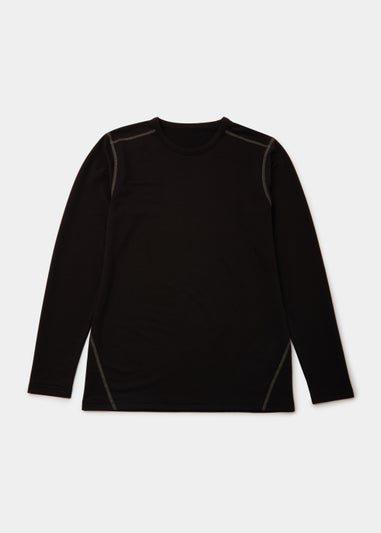 Black Lightweight Long Sleeve Top