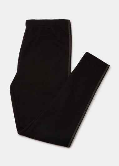 Black Lightweight Long Bottoms