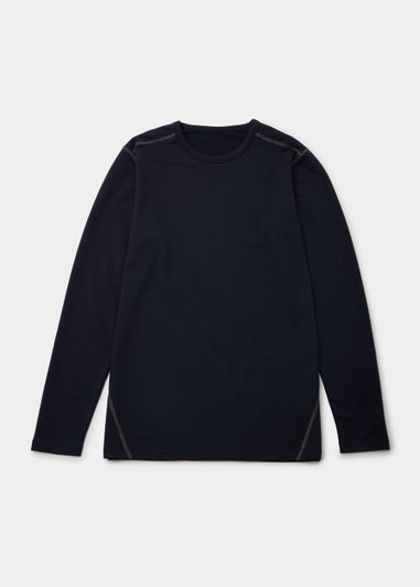 Navy Lightweight Long Sleeve Top