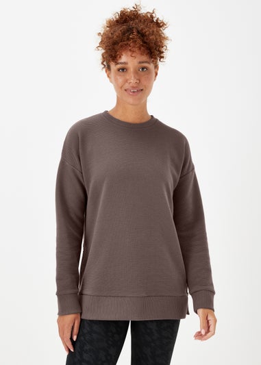 Souluxe Brown Sports Sweatshirt