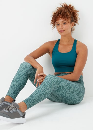 Souluxe Teal Ruched Sports Leggings - Matalan