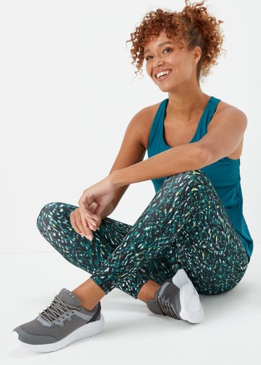 Souluxe Dark Teal Mark Maker Print Leggings