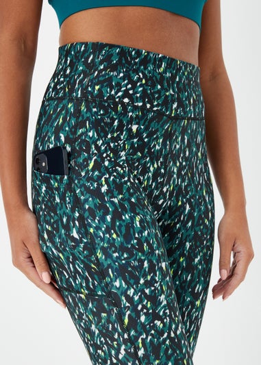 Souluxe Dark Teal Mark Maker Print Leggings