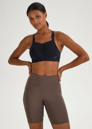 Souluxe Brown Seam Sports Shorts