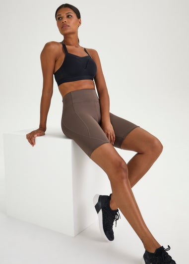 Souluxe Brown Seam Sports Shorts