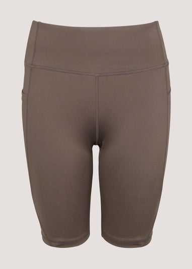 Souluxe Brown Seam Sports Shorts