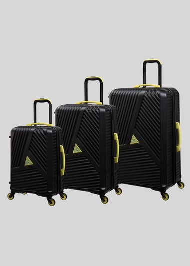 IT Luggage Black Hard Shell Suitcase