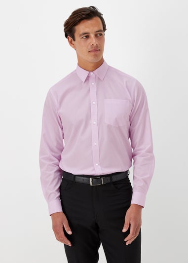Taylor & Wright 2 Pack Pink & Grey Easy Care Regular Fit Shirts
