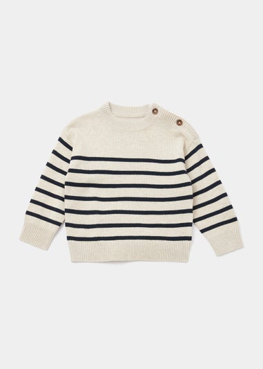 Boys Cream Nautical Stripe Jumper (9mths-6yrs)