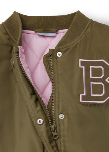 Girls Khaki Bomber Jacket (4-15yrs)