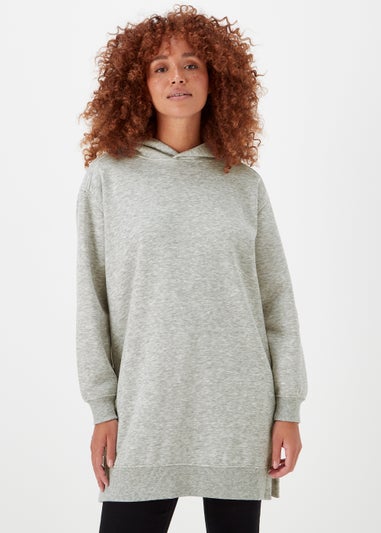 Grey Essential Longline Hoodie