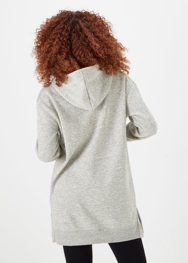 Grey Essential Longline Hoodie