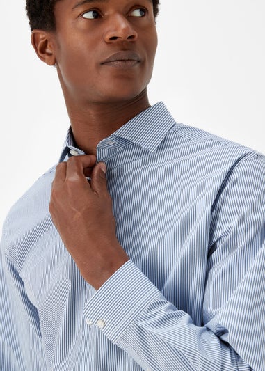 Taylor & Wright Blue Stripe Regular Fit Shirt