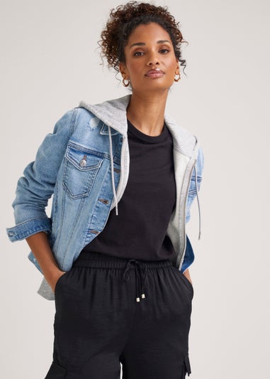 Black Cotton Longline Essential T-Shirt