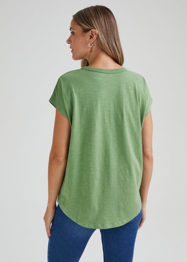 Green Longline T-Shirt