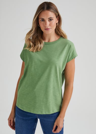 Green Longline T-Shirt