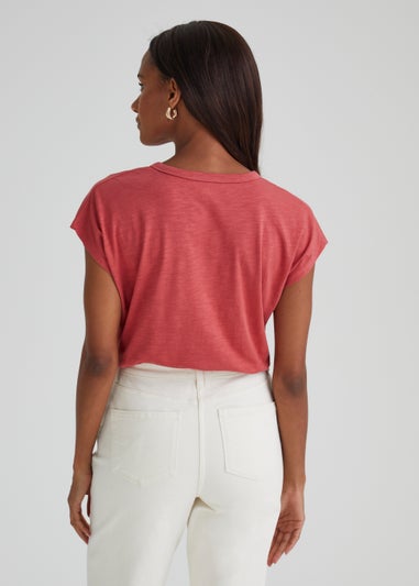 Red Longline T-Shirt