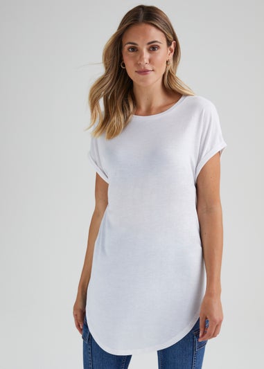 White Longline T-Shirt