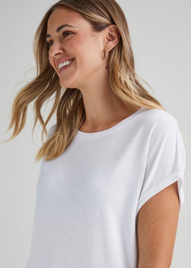 White Longline T-Shirt