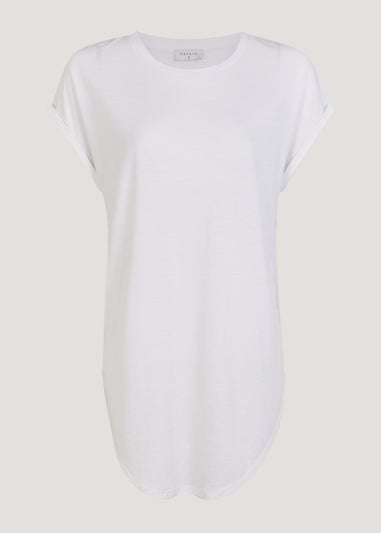 White Longline T-Shirt