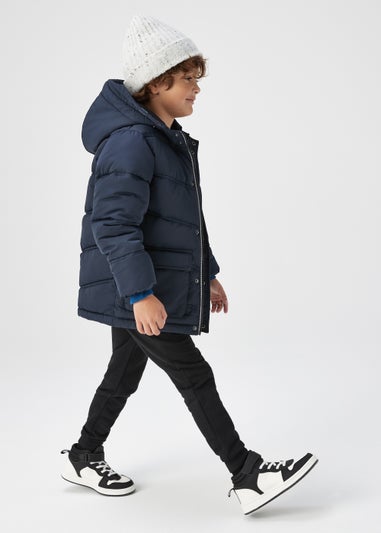 Kids Navy Parka Coat (4-13yrs)