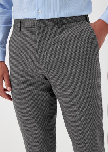 Taylor & Wright Charcoal Regular Fit Flexi Waist Trousers - Matalan