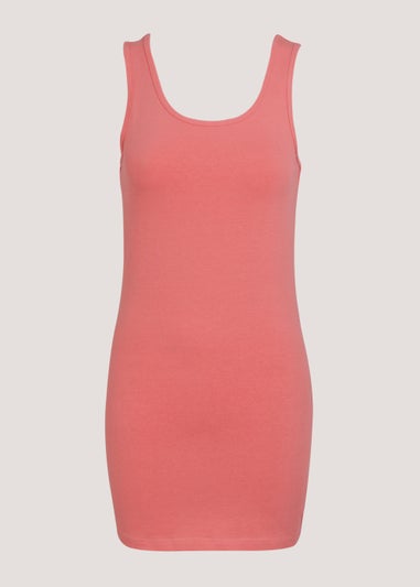 Pink Longline Vest Top