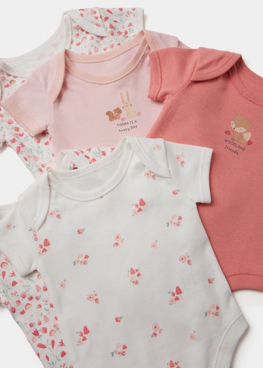 Baby 5 Pack Woodland Bodysuits (Newborn-23mths)