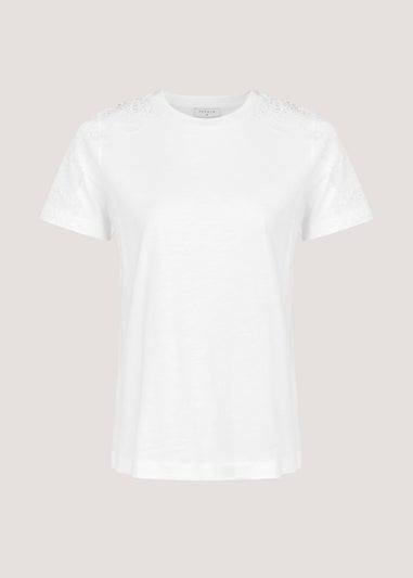 White Lace T-Shirt