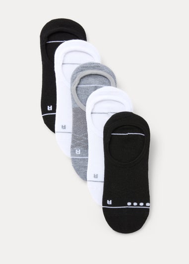 Souluxe 5 Pack White Invisible Socks
