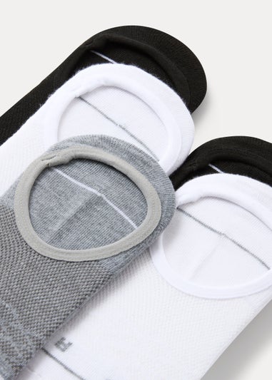 Souluxe 5 Pack White Invisible Socks