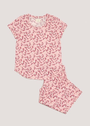 Pink Animal Print Pyjama Set