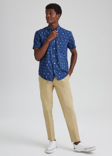 Stone Pleated Trousers