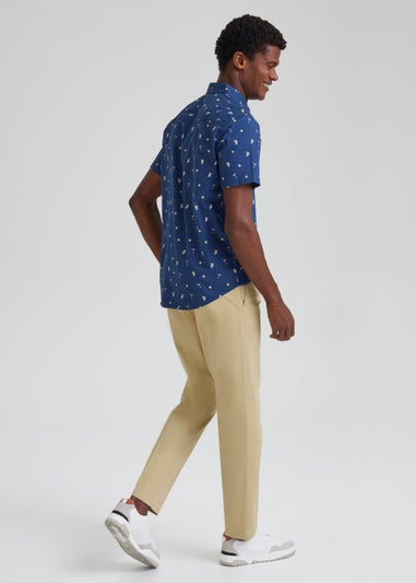Stone Pleated Trousers
