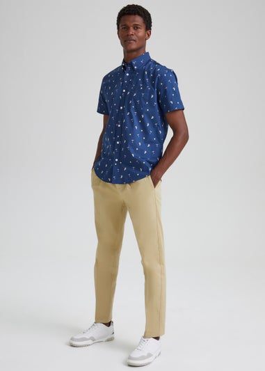 Stone Pleated Trousers