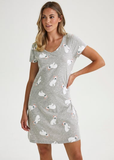 Grey French Bulldog Nightie