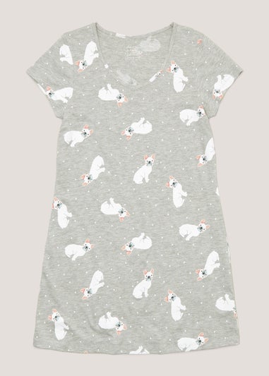 Grey French Bulldog Nightie