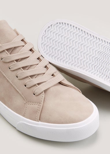 Nude Lace Up Trainers