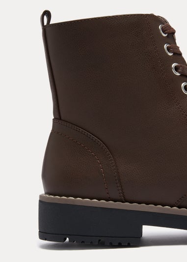 Soleflex Brown Lace Up Boots