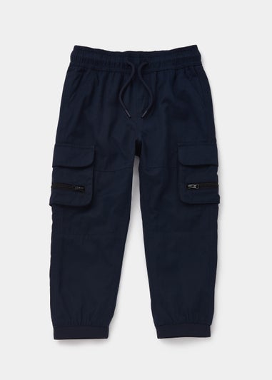 Boys Navy Cargo Trousers (9mths-6yrs)