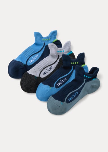 Souluxe 4 Pack Trainer Sports Socks