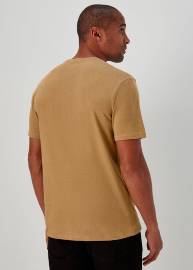 Mustard Fearless Racing Print T-Shirt