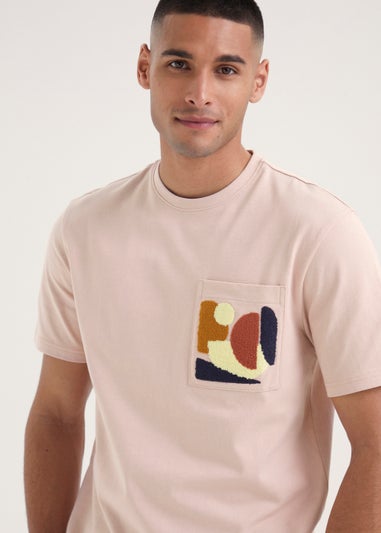 Pink Oversized Pocket T-Shirt